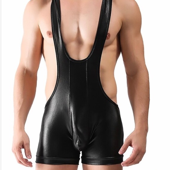 Male Gym Wrestling Fitness Running Workout Bodysuit. - Picture 2 of 4